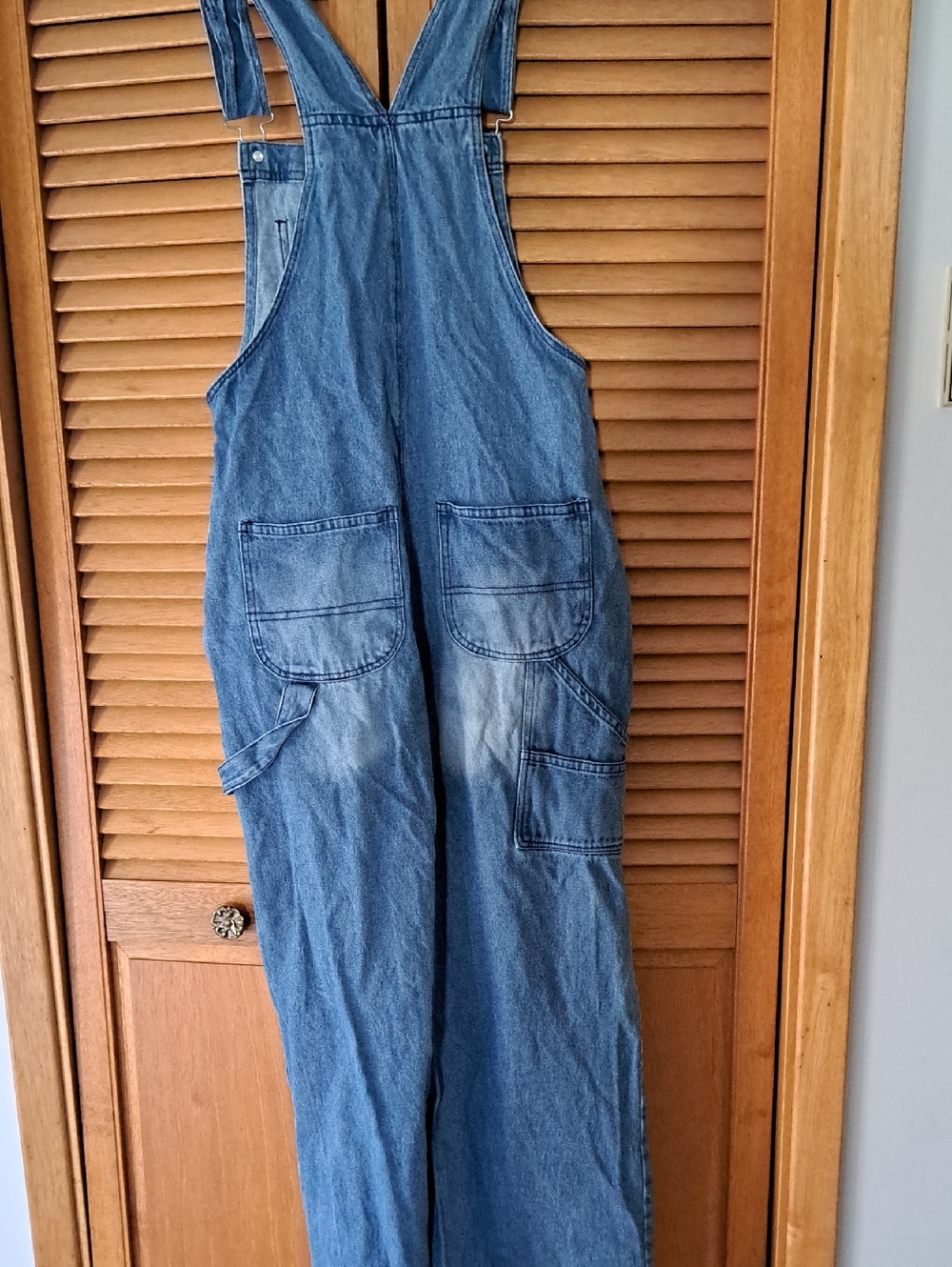 Forever 21 Blue Denim Overalls Womens Size Small - Picture 5 of 6